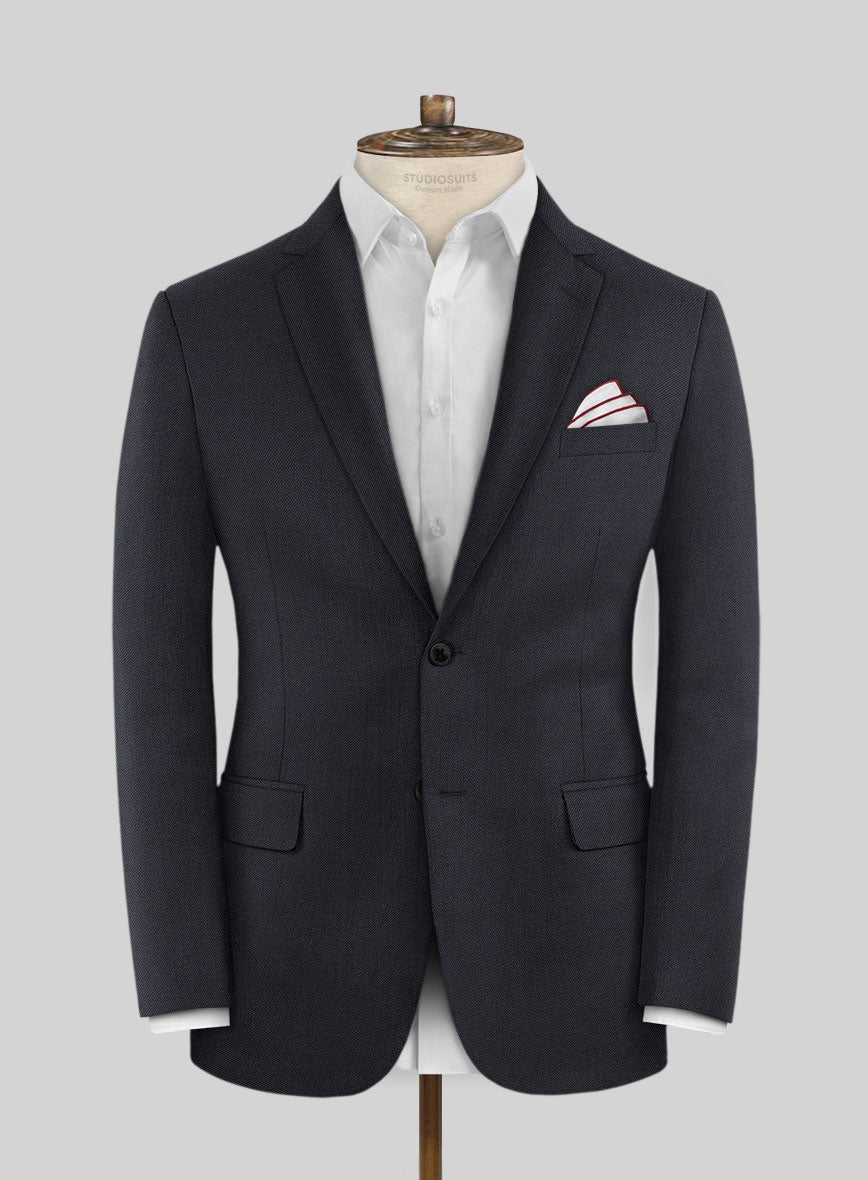 Scabal Tornado Metra Blue Wool Suit - Image 3
