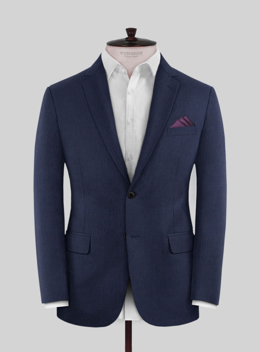 Scabal Tornado Oili Blue Wool Suit - Image 3