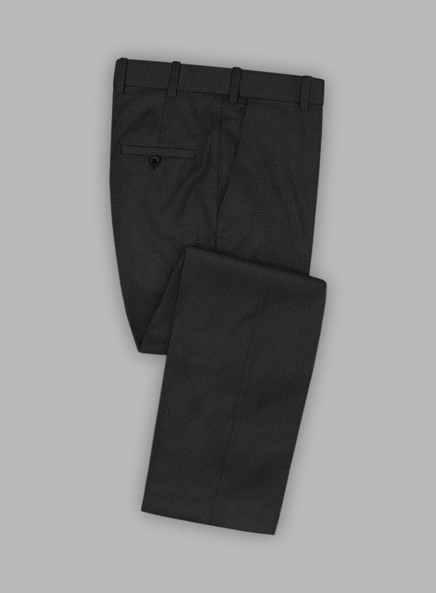 Scabal Tornado Olfoda Black Wool Suit - Image 5