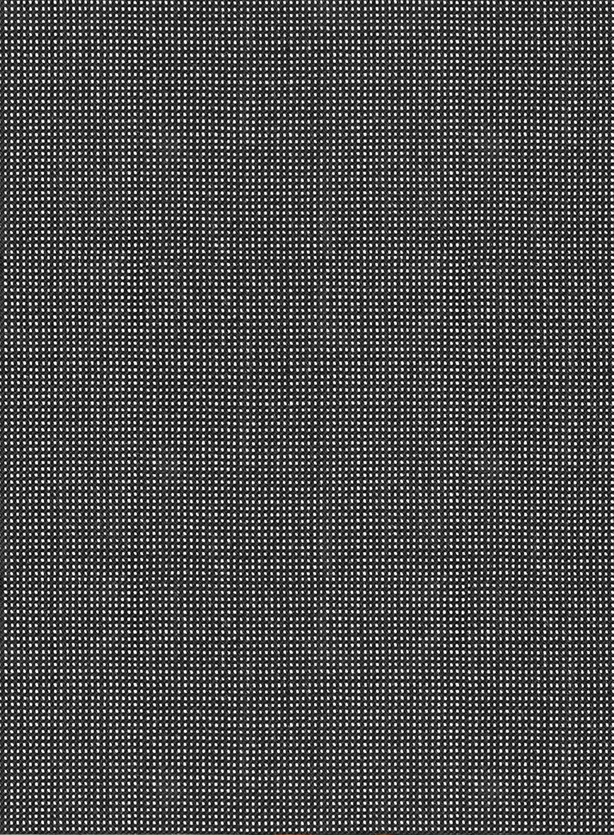 Scabal Tornado Pin Check Black Wool Pants - Image 3
