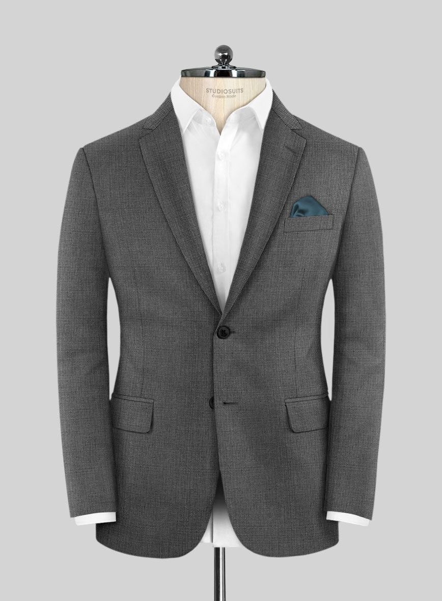 Scabal Tornado Pin Check Black Wool Suit - Image 3