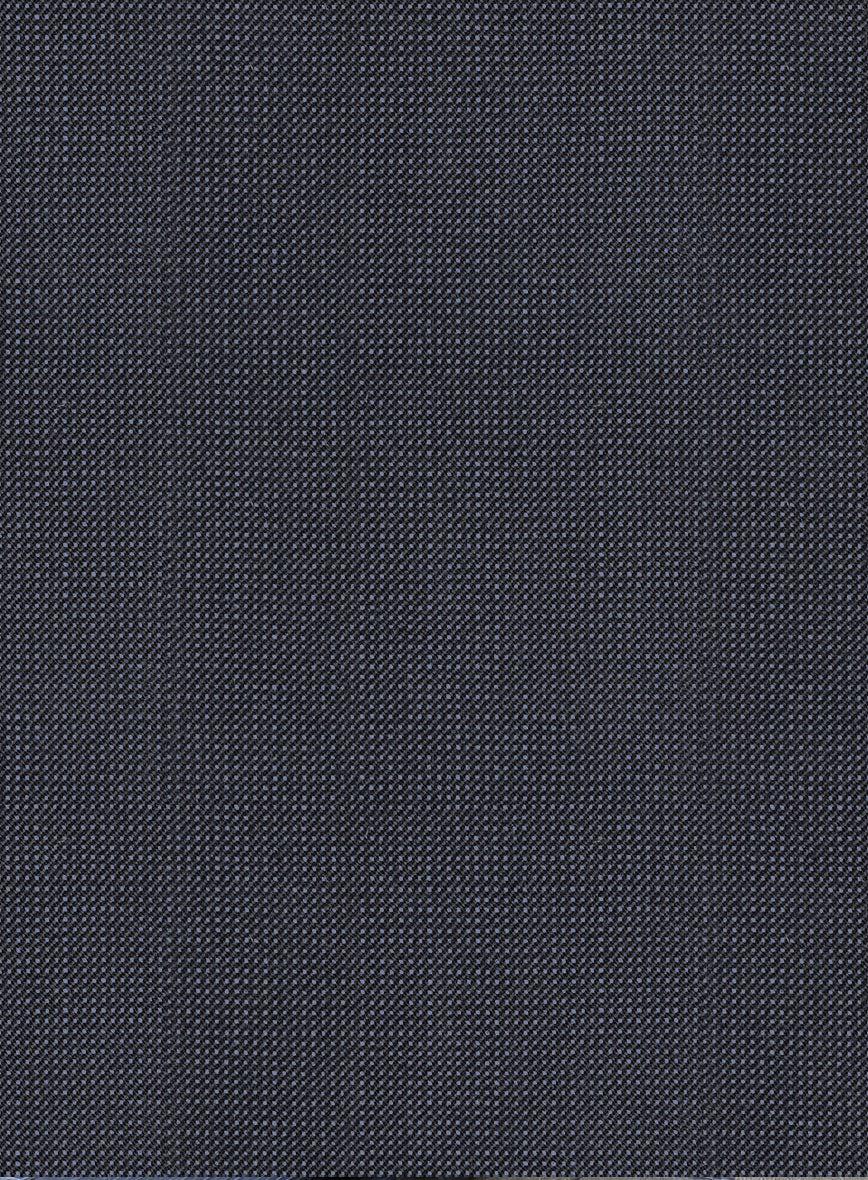 Scabal Tornado Pin Check Blue Wool Suit - Image 5