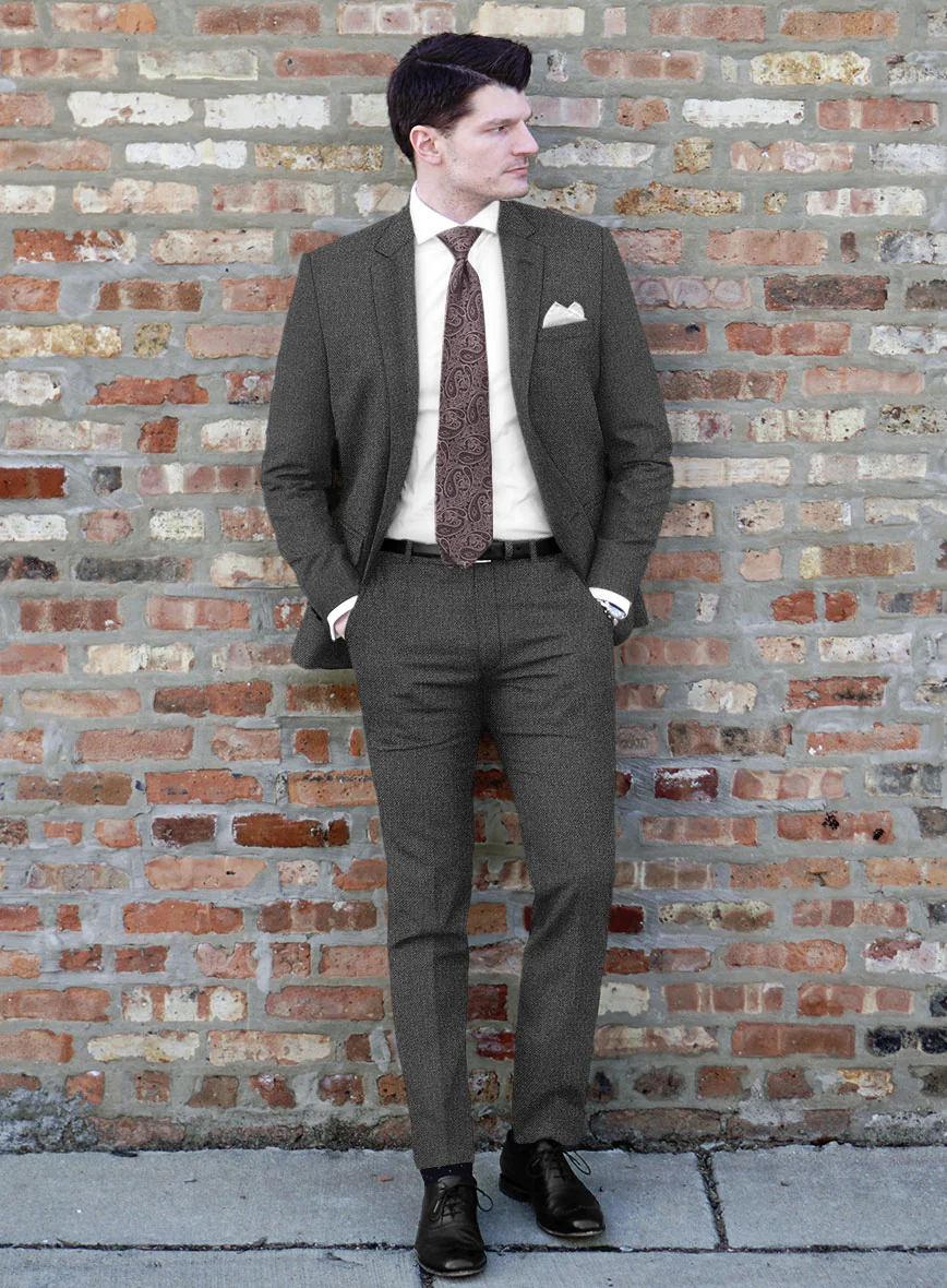 Scabal Tornado Renar Gray Wool Suit - Image 2