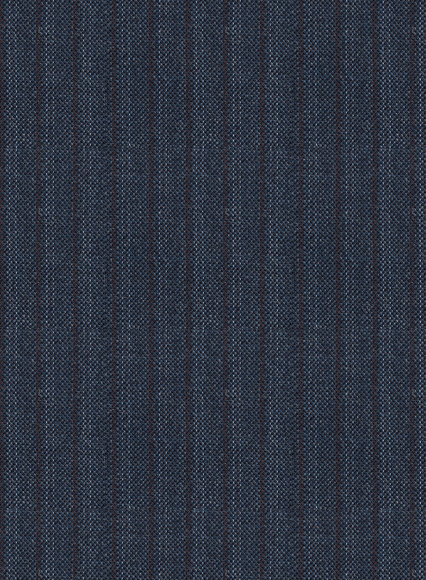 Scabal Tornado Stripes Blue Wool Jacket - Image 2