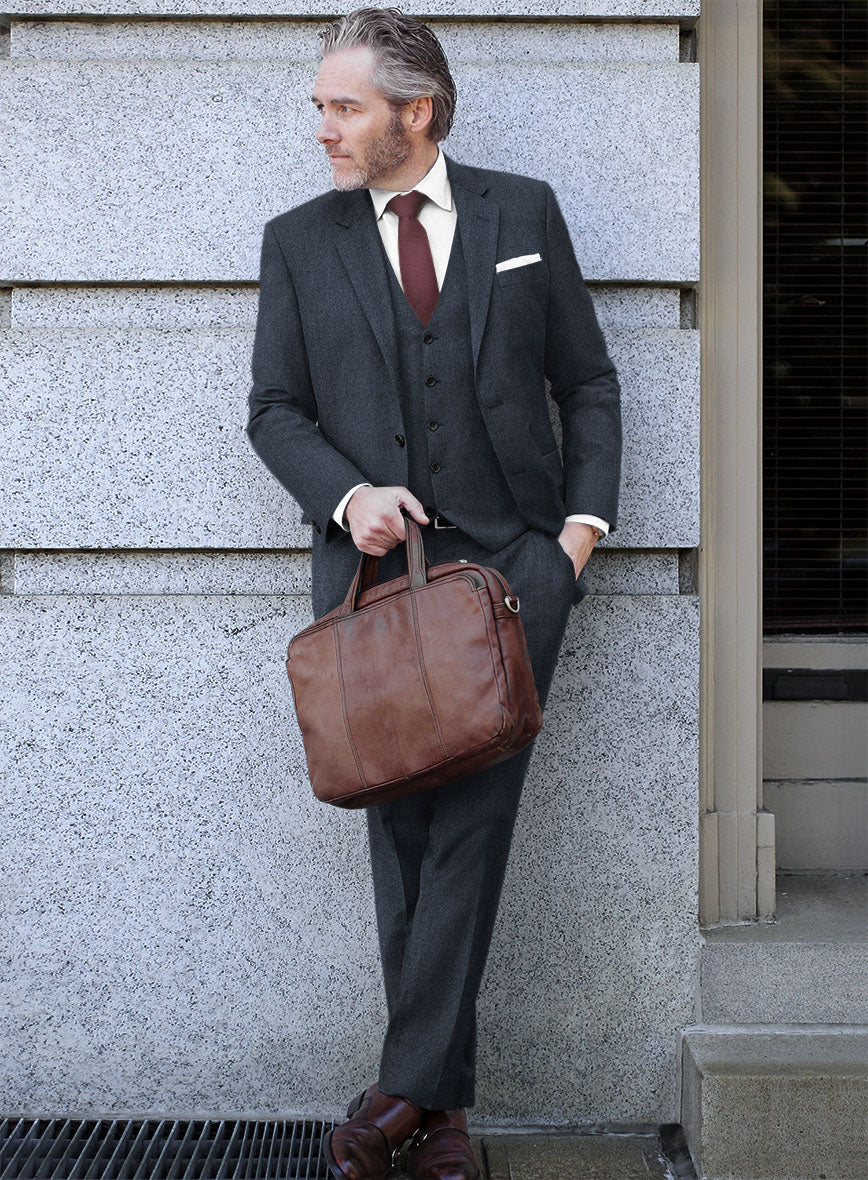 Scabal Tornado Twill Blue Wool Suit - Image 2