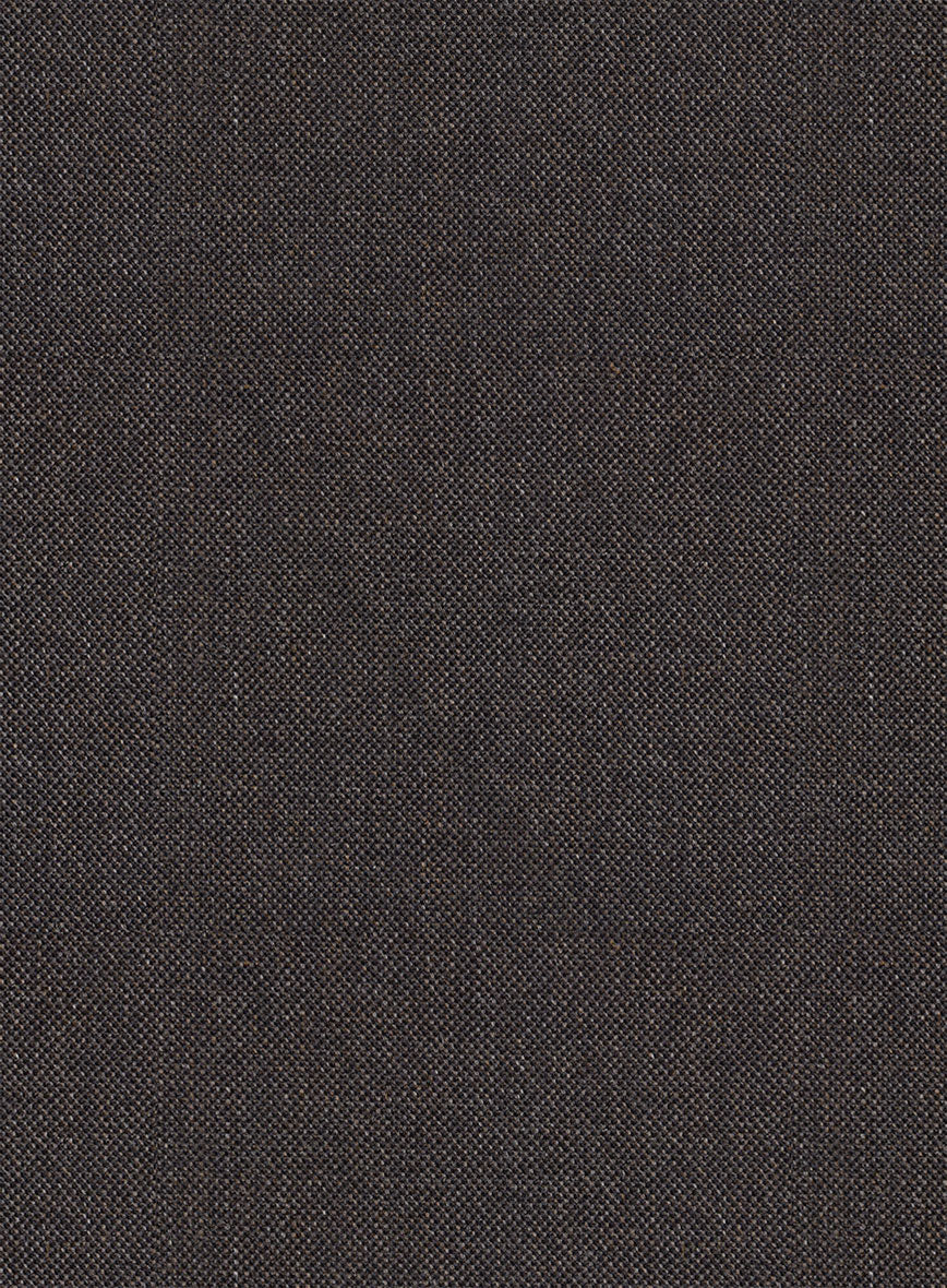 Scabal Tornado Twill Brown Wool Suit - Image 6