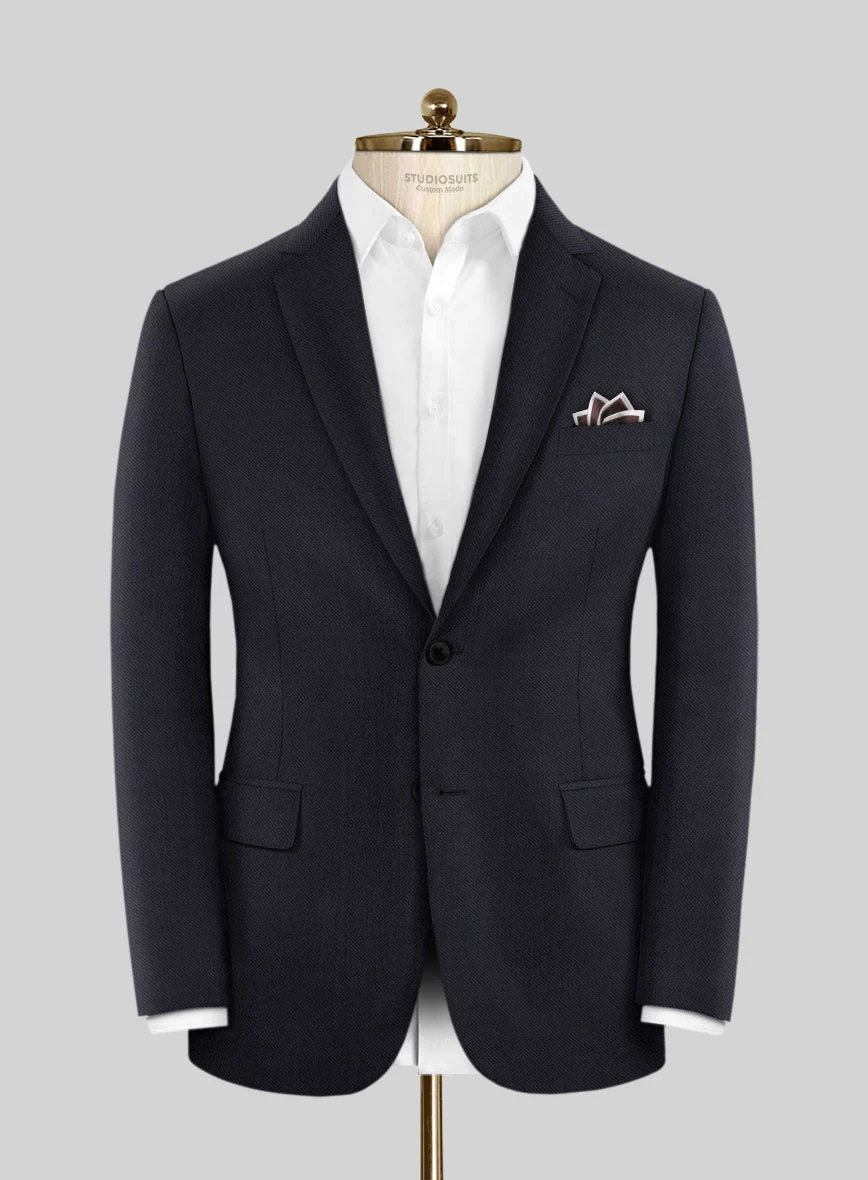 Scabal Vistre Blue Wool Suit - Image 3