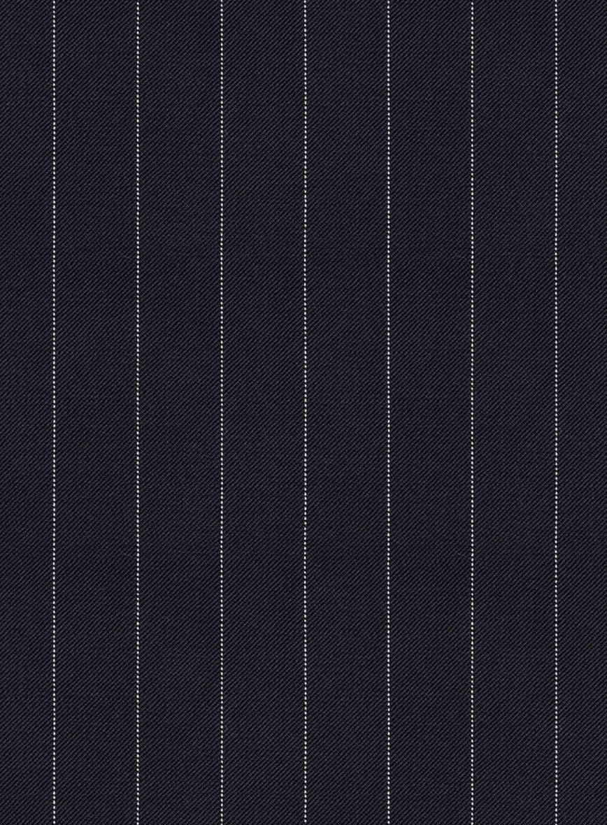 Scabal Vredlo Stripe Blue Wool Jacket - Image 3