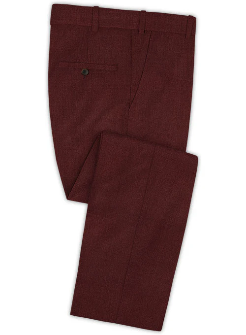 Scabal Wine Wool Suit - Image 4