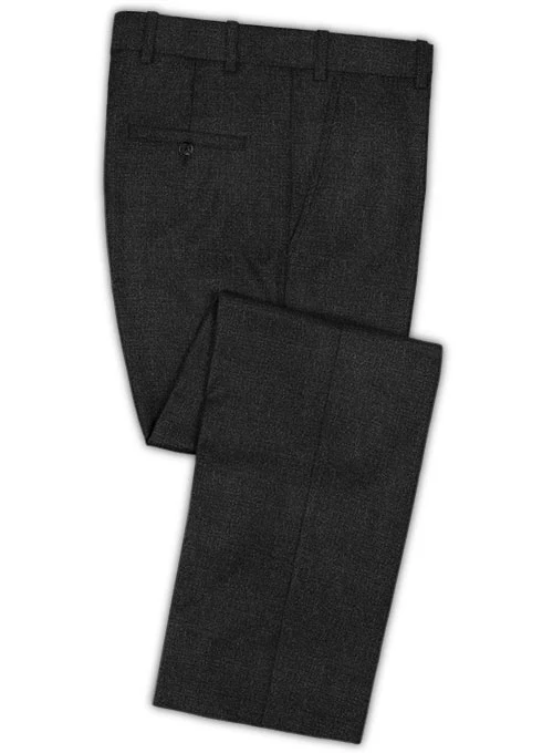 Scabal Worsted Dark Charcoal Wool Suit - Image 4