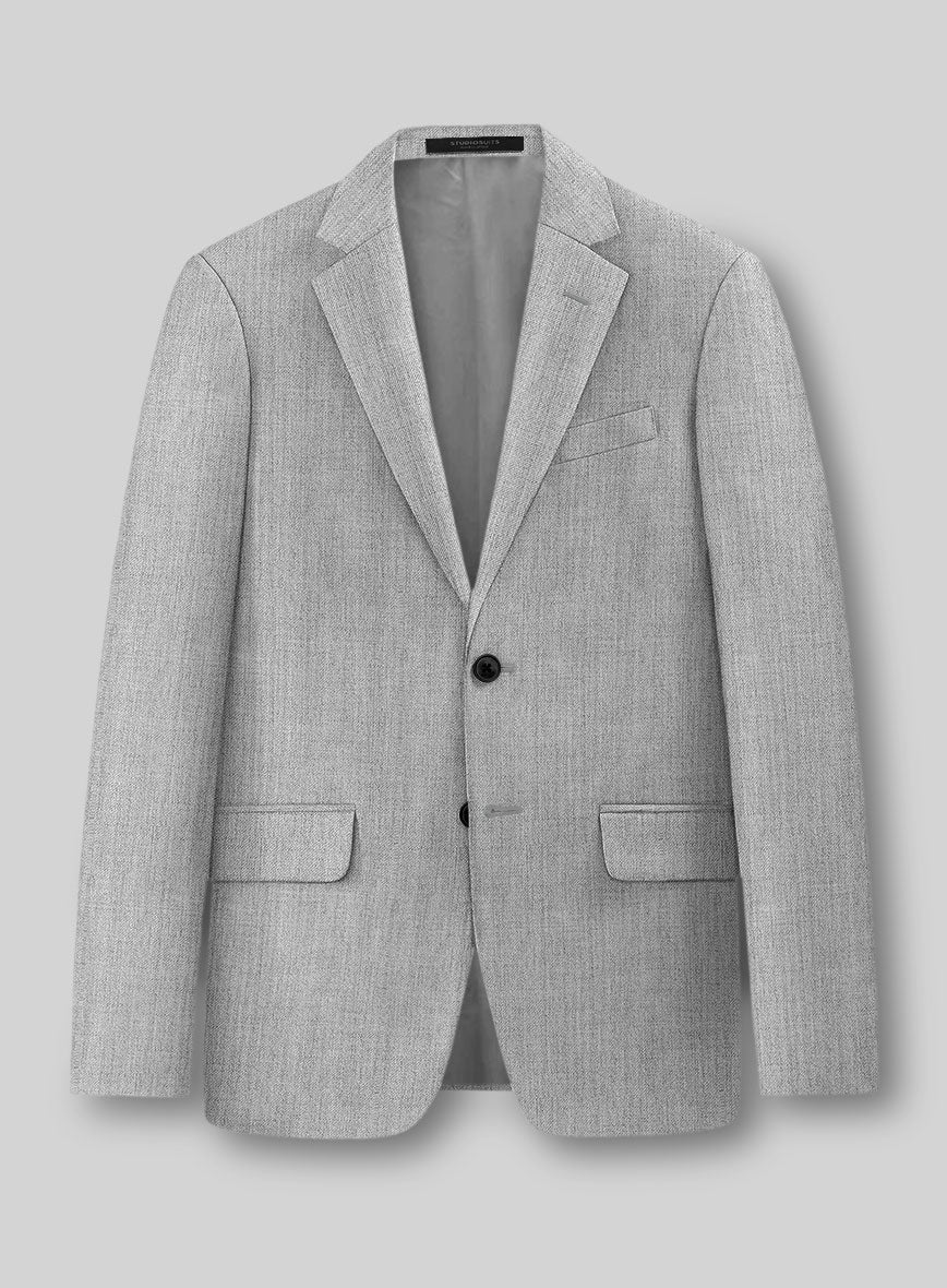 Scabal Worsted Light Gray Wool Suit - Image 3