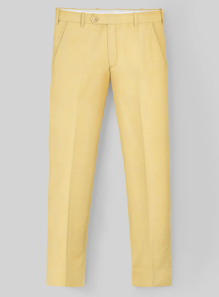 Scabal Yellow Wool Suit - Image 6