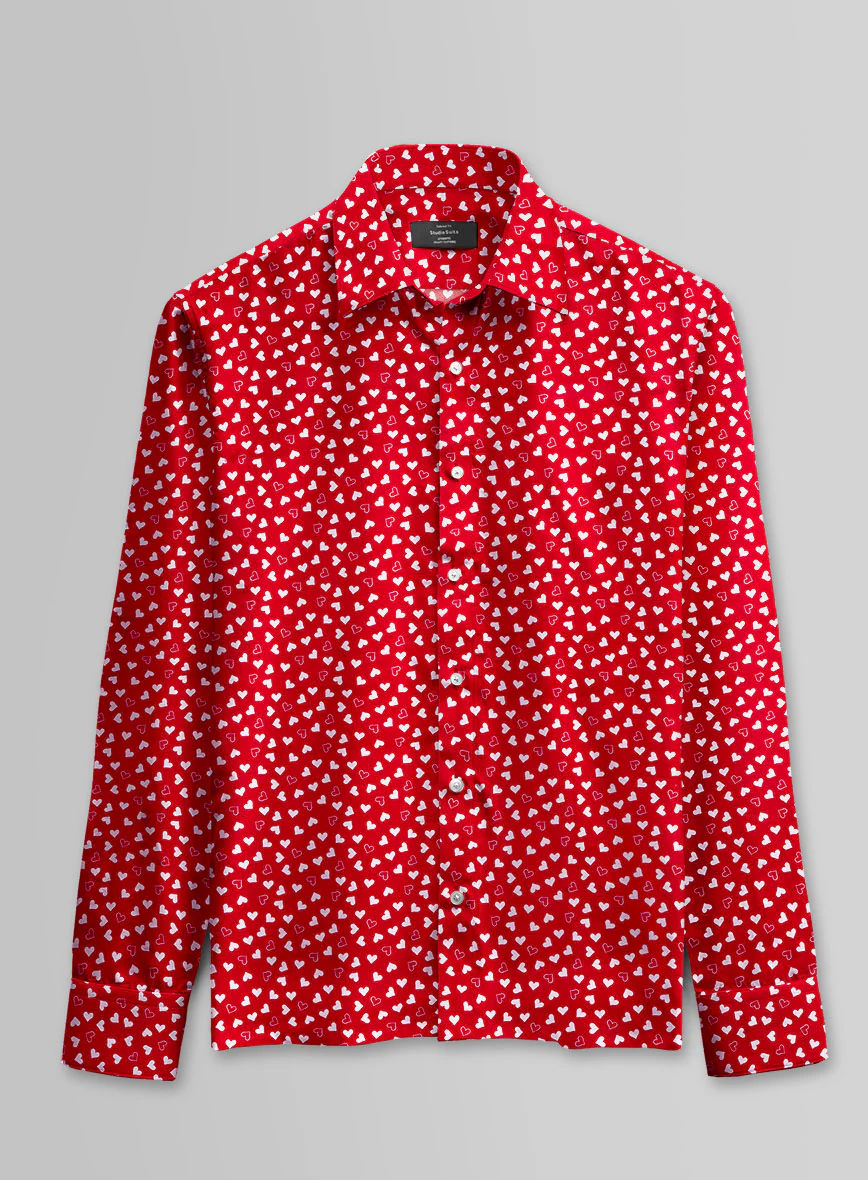 Scarlet Charm Cotton Shirt - Image 3