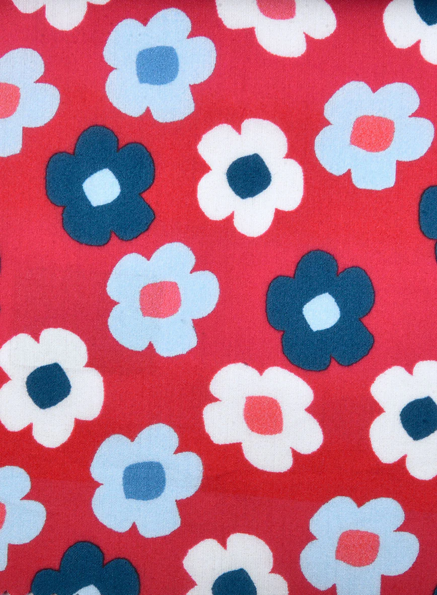 Scarlet Meadow Feather Cotton Shirt - Image 5