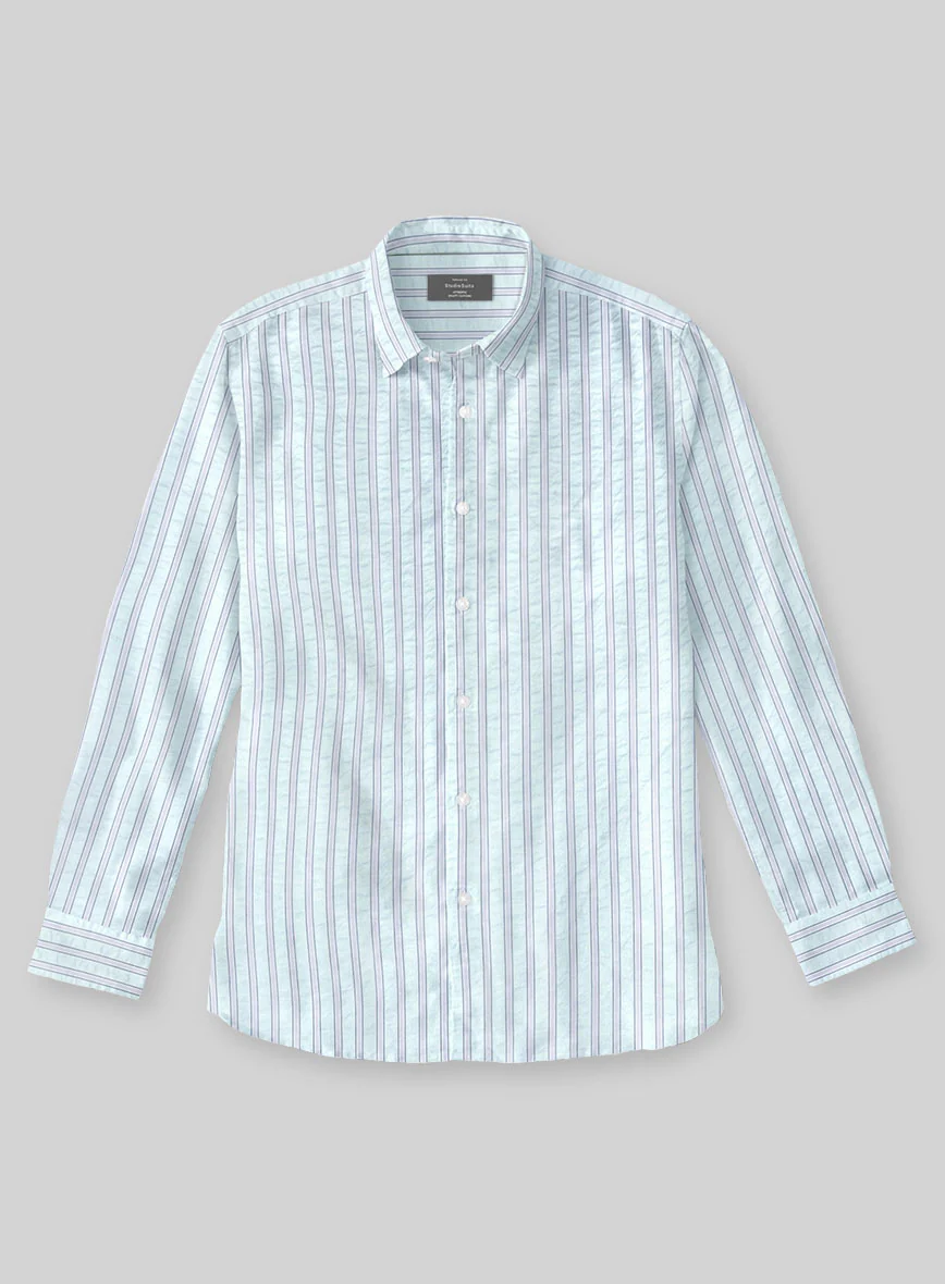 Seafoam Cotton Tencel Shirt - Image 3