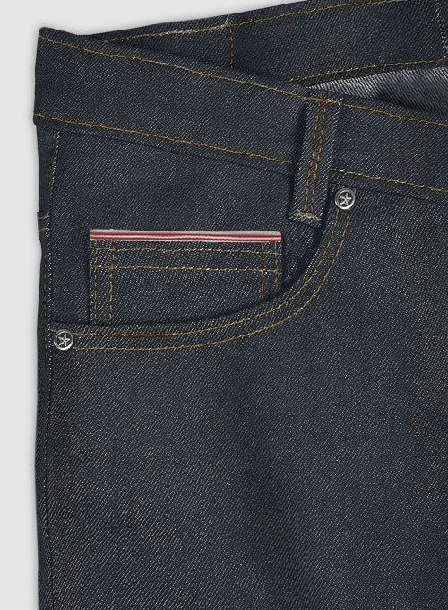 Selvedge Denim Jeans - Raw Unwashed - Image 3