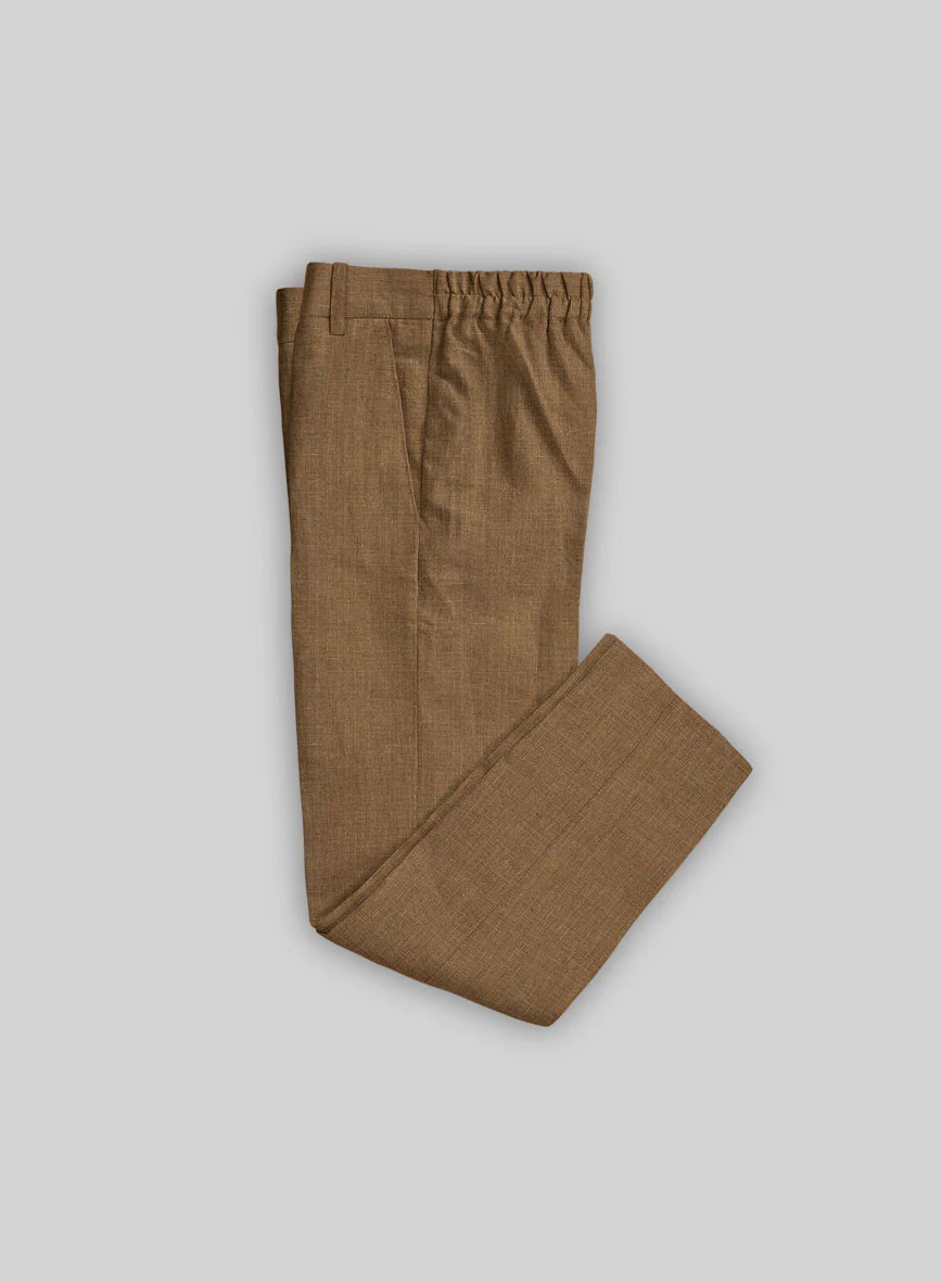 Sepia Brown Linen Boys Suit - Image 4