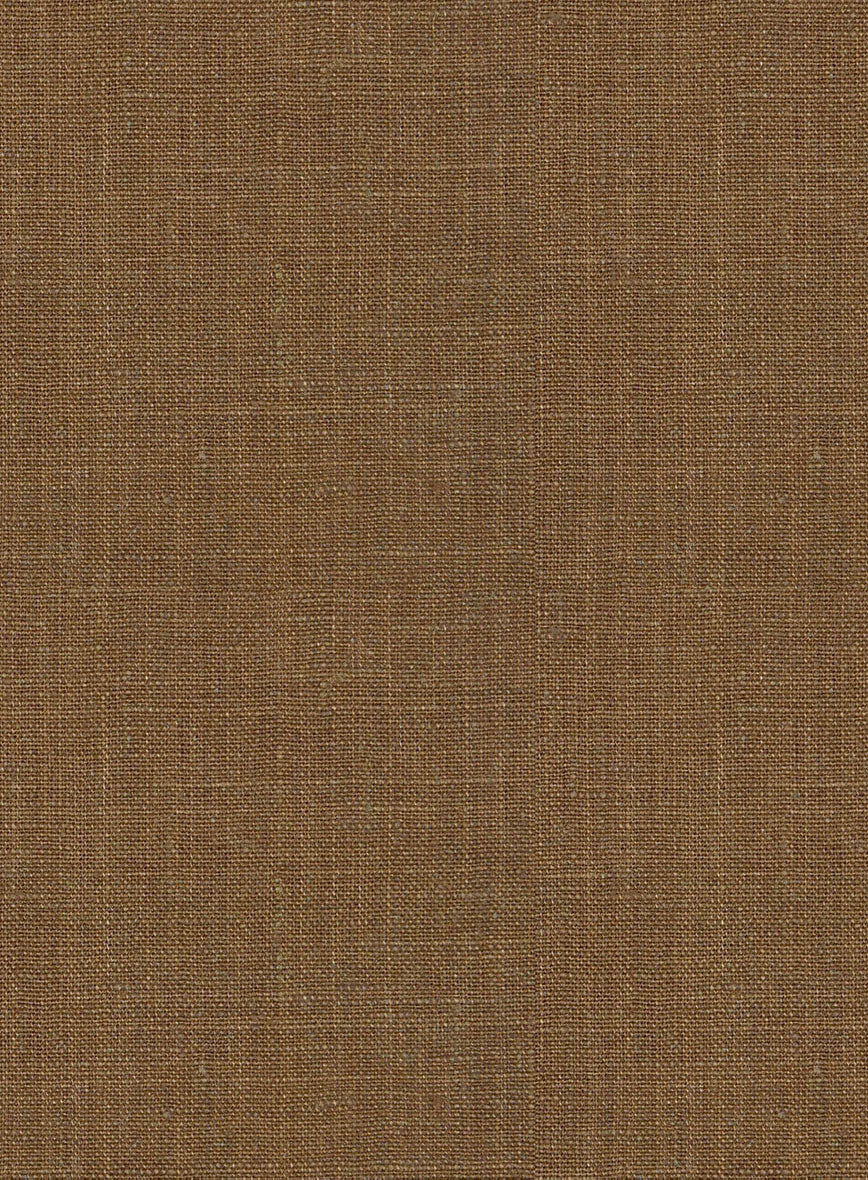 Sepia Brown Linen Jacket - Image 3