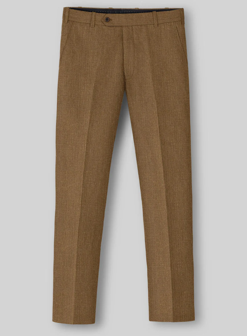 Sepia Brown Linen Pants - Image 3