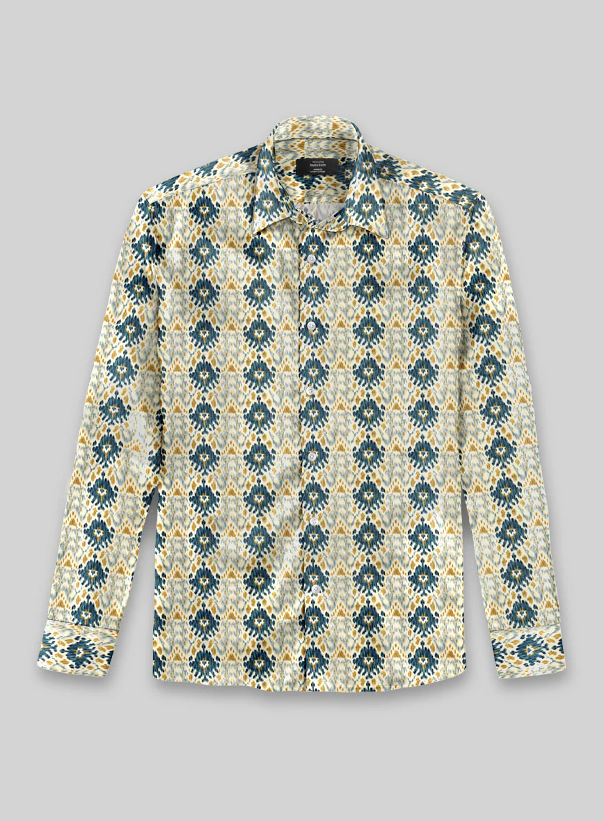 Serafino Silk Cotton Shirt - Image 3