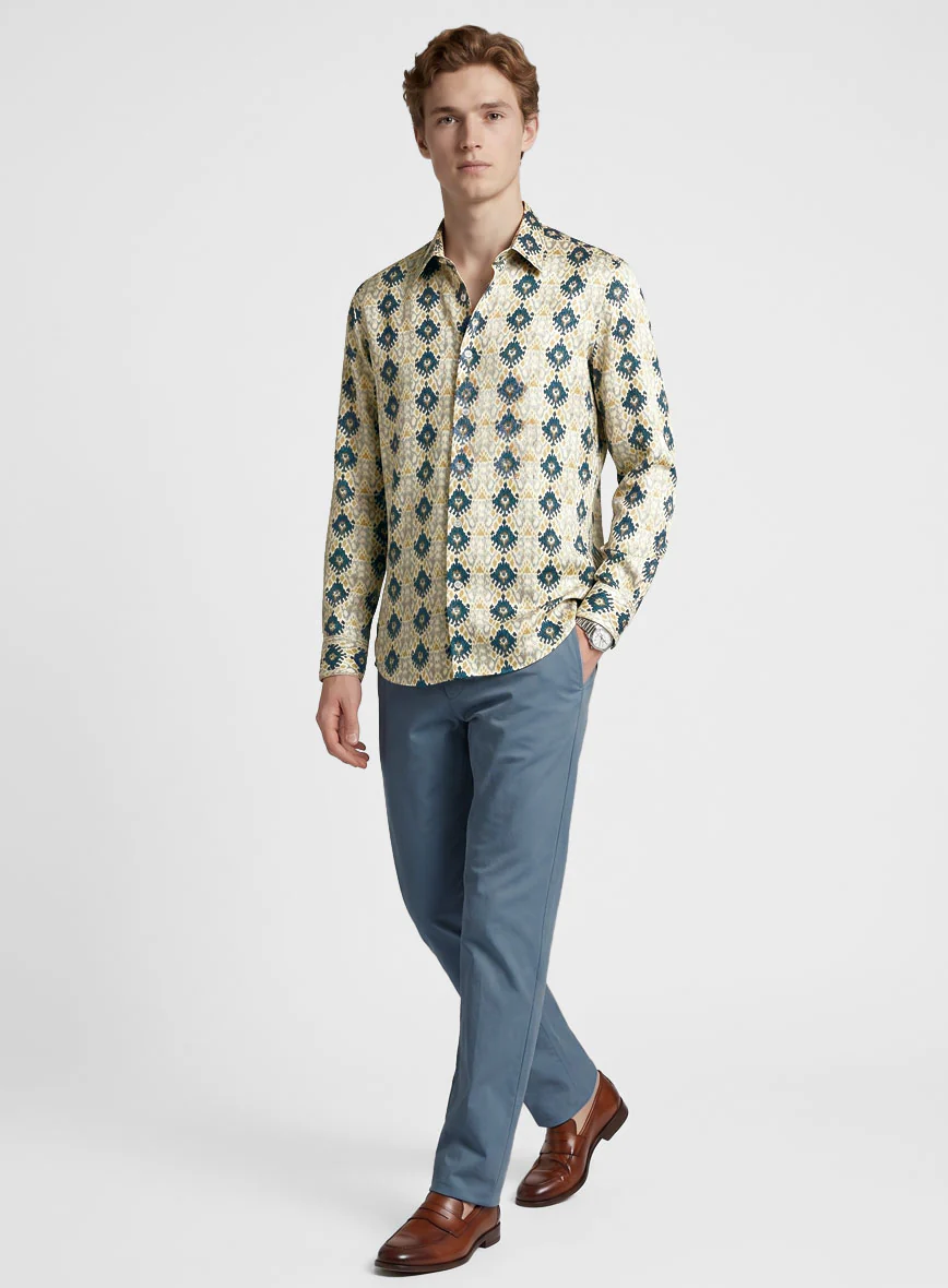 Serafino Silk Cotton Shirt - Image 4