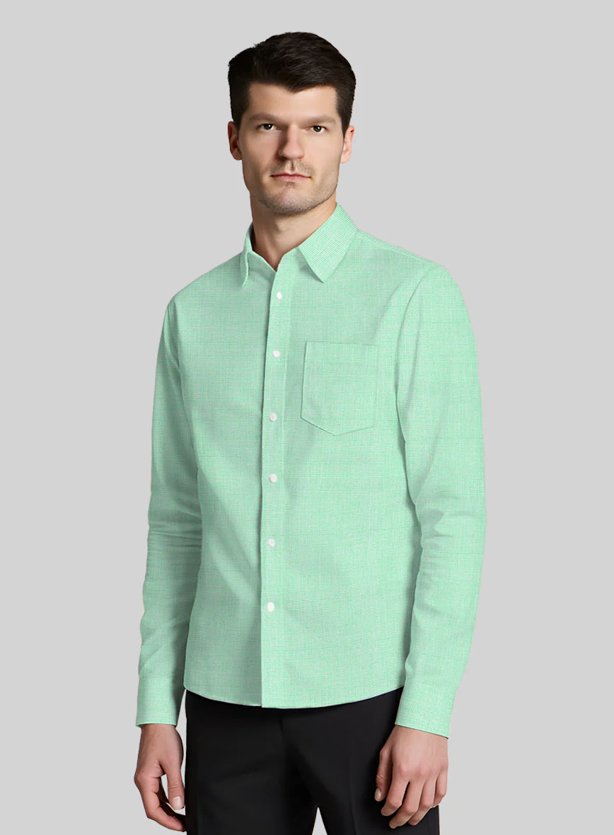 Serene Mint Organic Cotton Shirt - Image 2