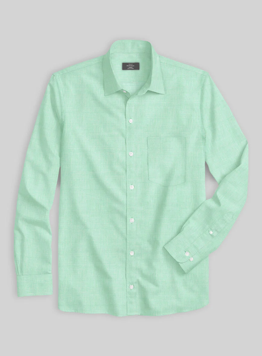 Serene Mint Organic Cotton Shirt - Image 3