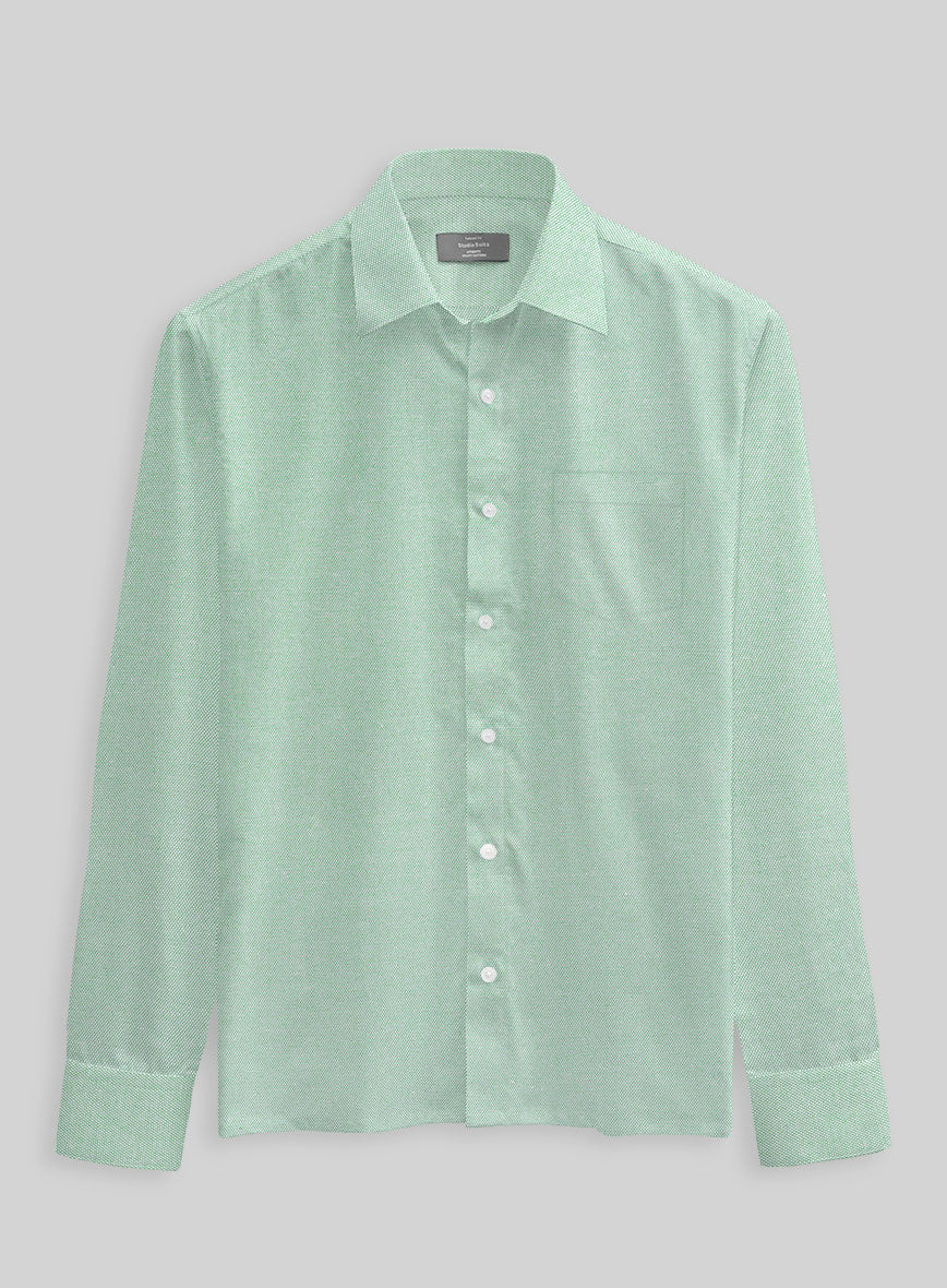 Shadow Pine Dobby Cotton Shirt - Image 3