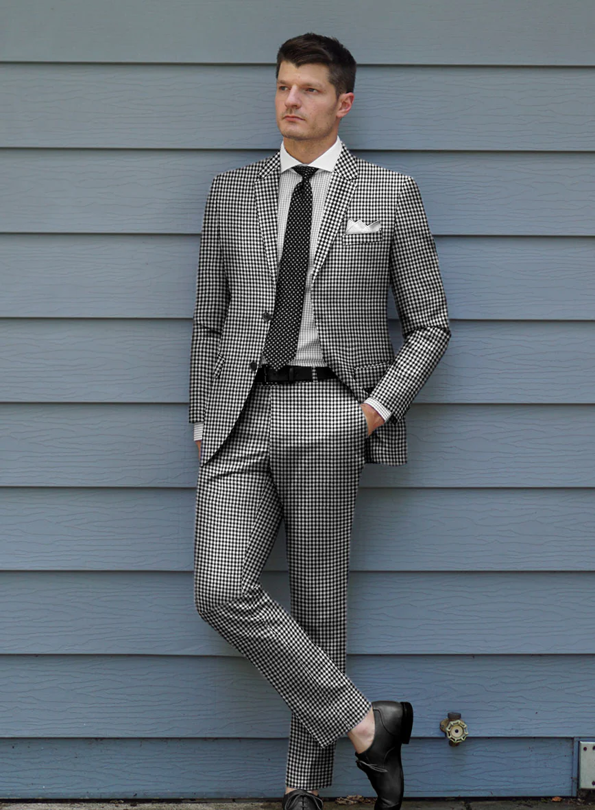 Shepherd's Plaid Wool Suit - Image 3
