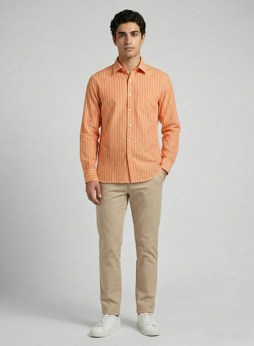 Sienna Gold Cotton Shirt - Image 4