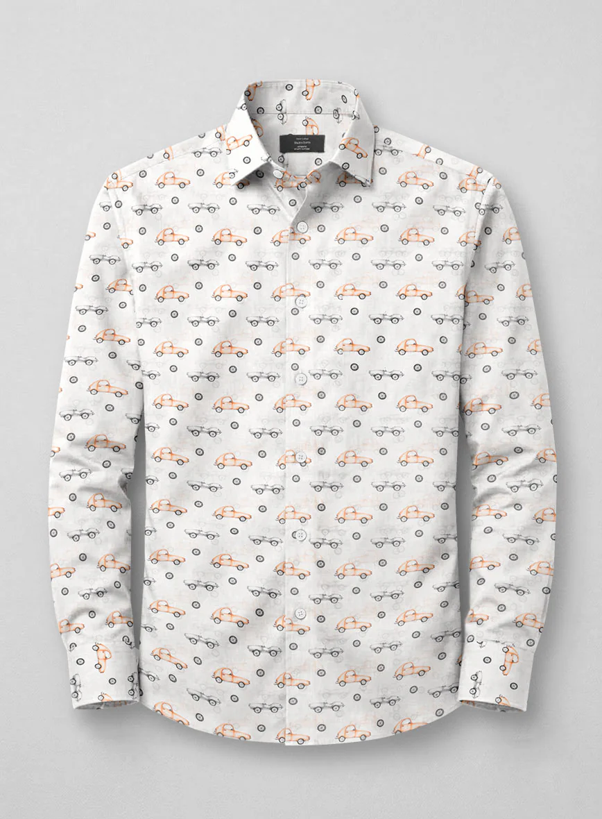 Signature Drive Feather Cotton Shirt - Image 3