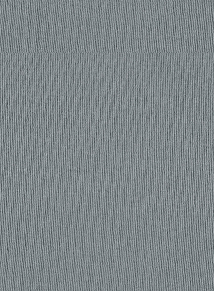 Washed Slate Blue Stretch Chino Pants - Image 4
