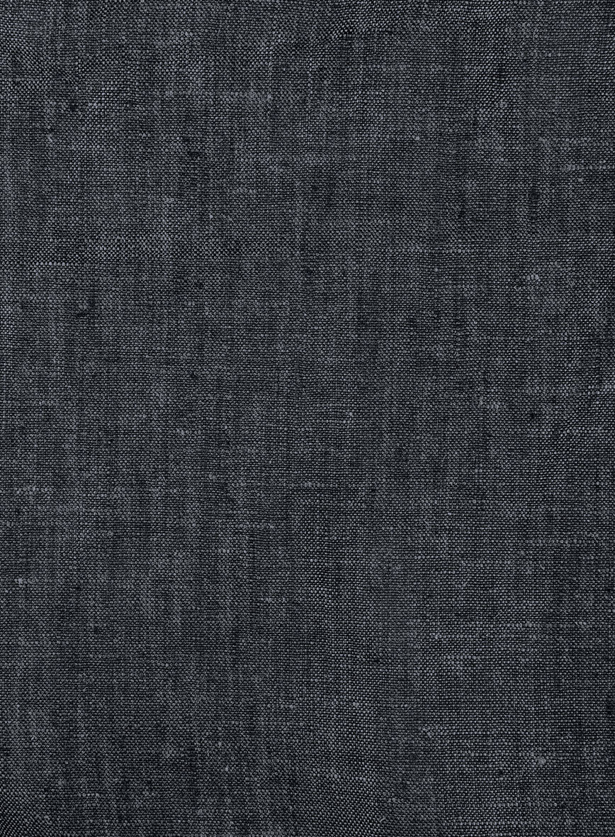 Slate Gray Linen Highland Trousers - Image 7