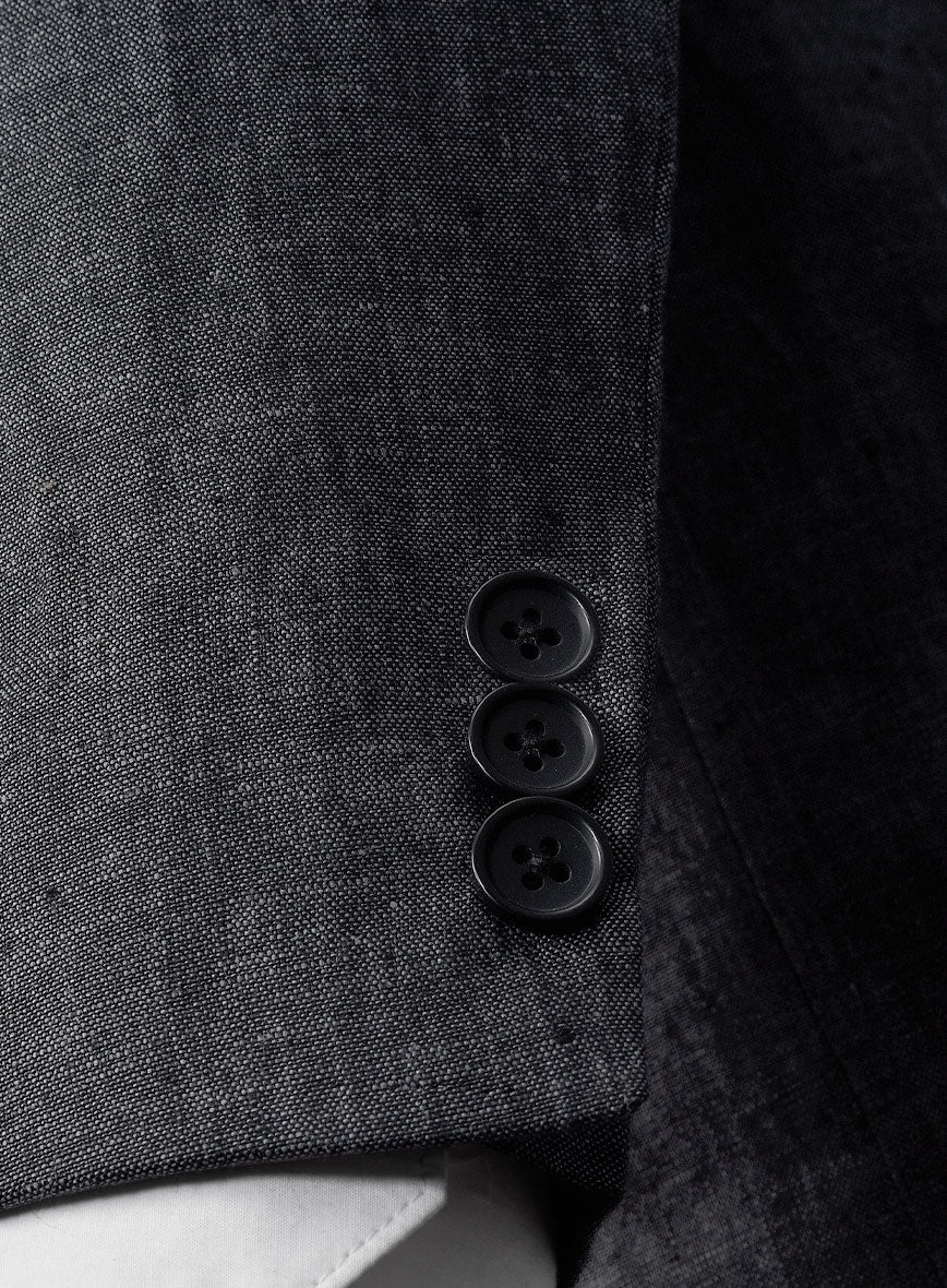 Slate Gray Linen Jacket - Image 4