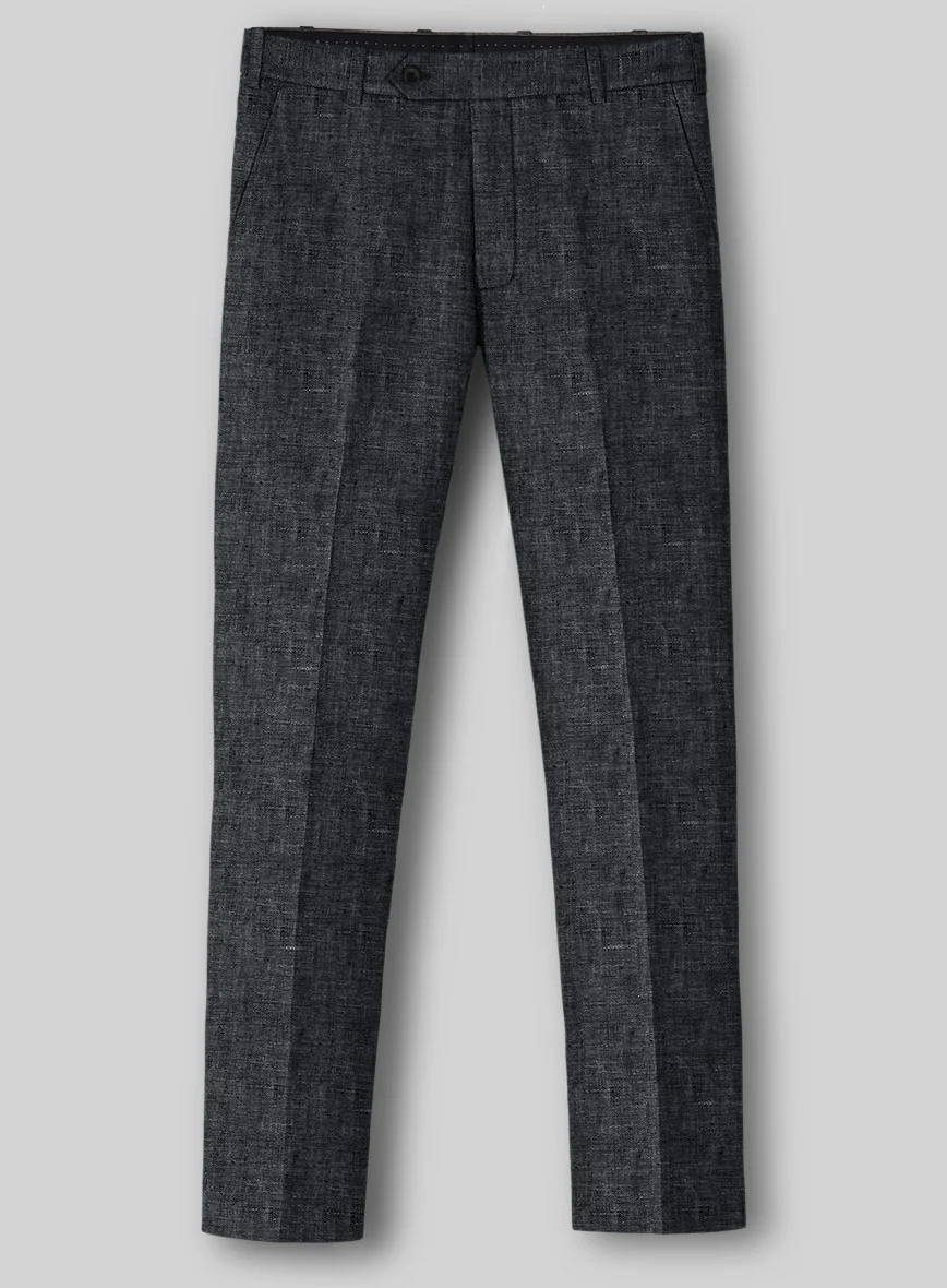 Slate Gray Linen Suit - Image 7