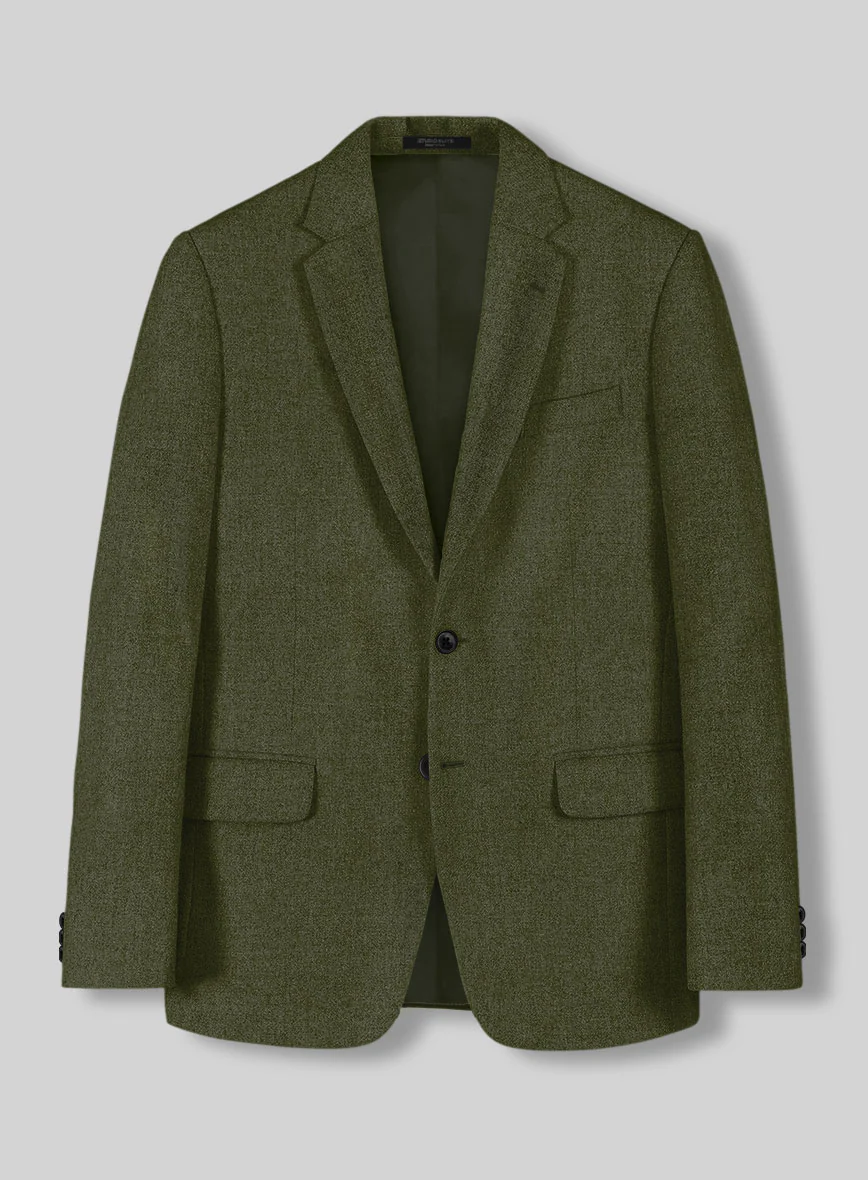 Slate Green Flannel Wool Suit - Image 4
