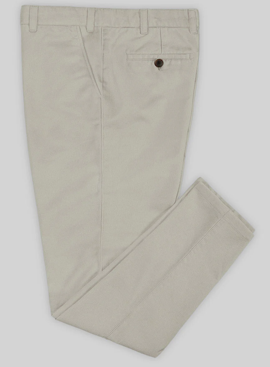Washed Slate Green Stretch Chino Pants - Image 3