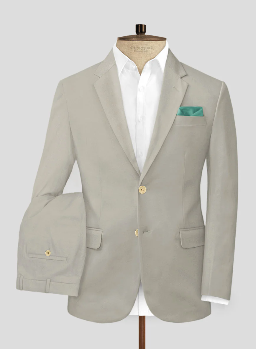 Slate Green Stretch Chino Suit - Image 2