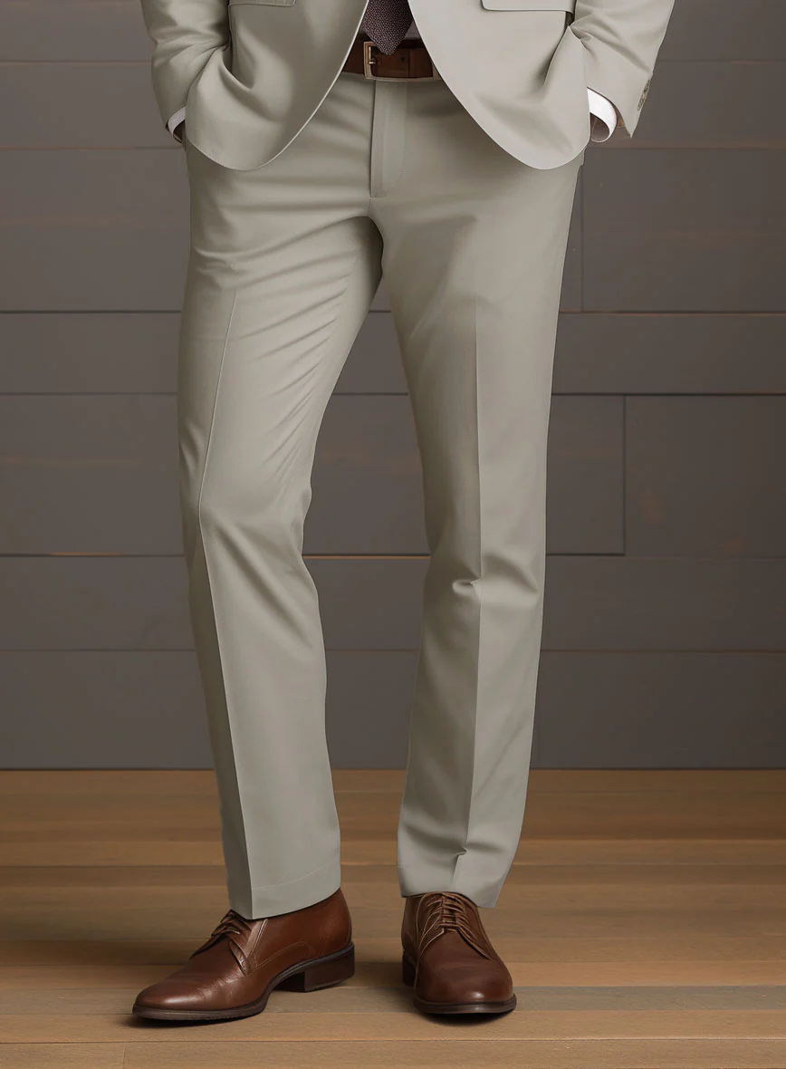 Slate Green Stretch Chino Suit - Image 6