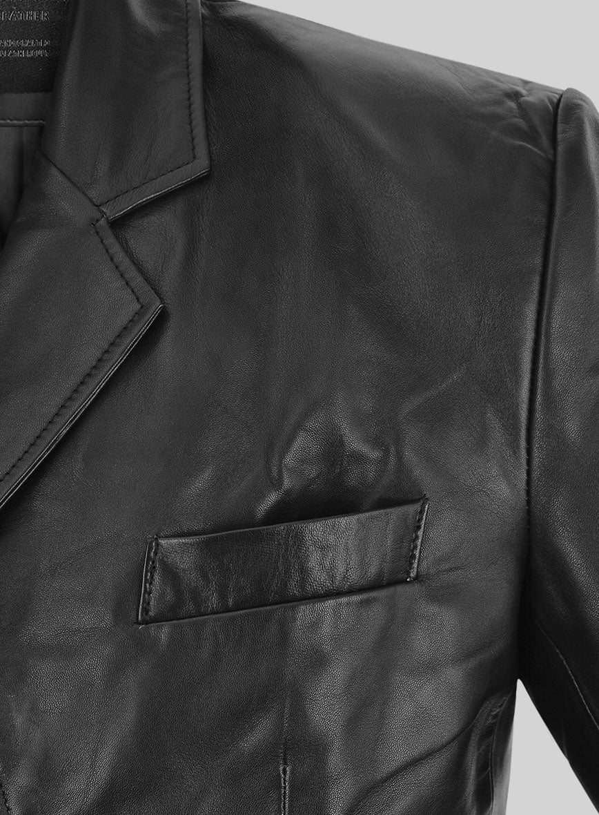Smith Leather Blazer - Image 4
