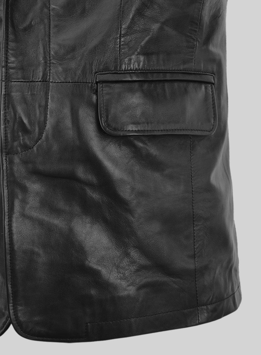Smith Leather Blazer - Image 5