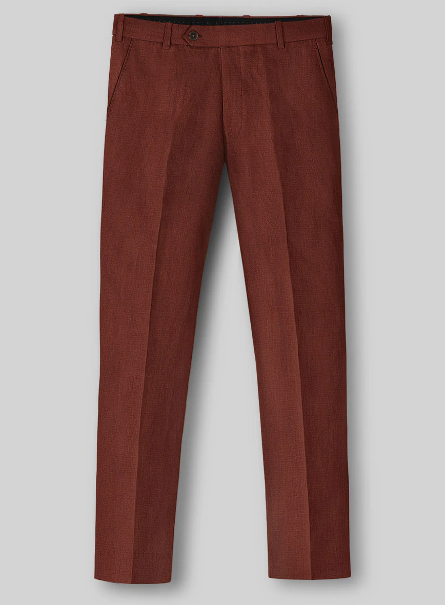 Solbiati Art Du Lin Auburn Linen Suit - Image 5