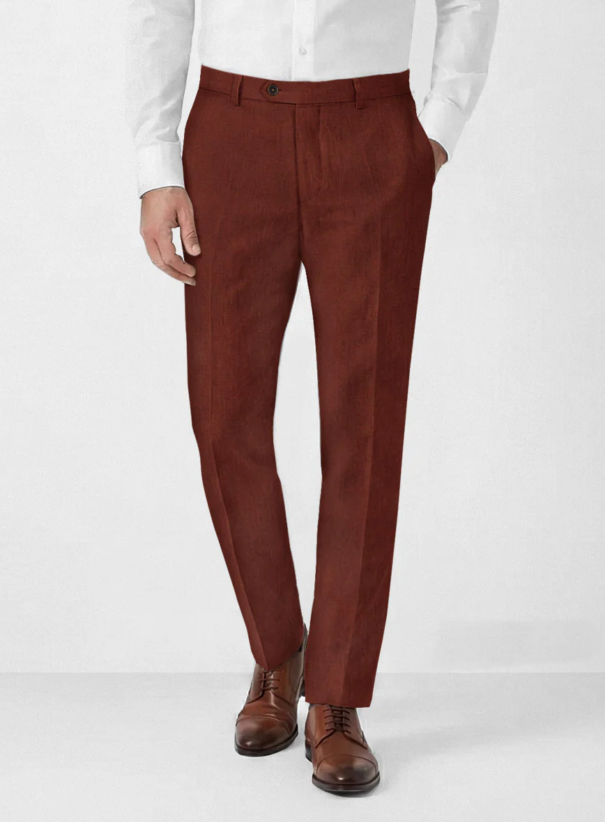 Solbiati Art Du Lin Auburn Linen Suit - Image 6