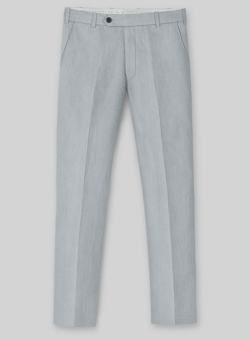 Solbiati Art Du Lin Blue Gray Linen Suit - Image 5