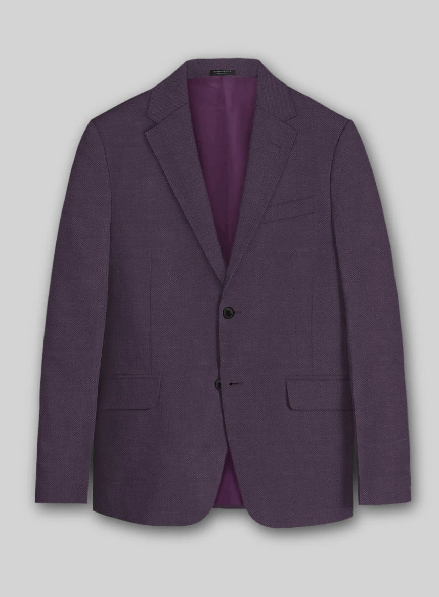 Solbiati Art Du Lin Dark Lavender Linen Suit - Image 4