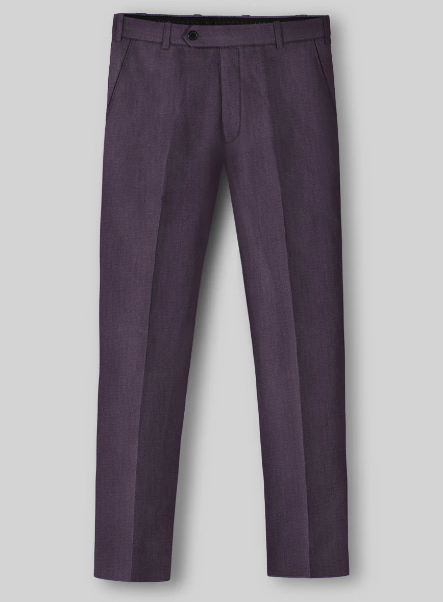 Solbiati Art Du Lin Dark Lavender Linen Suit - Image 5