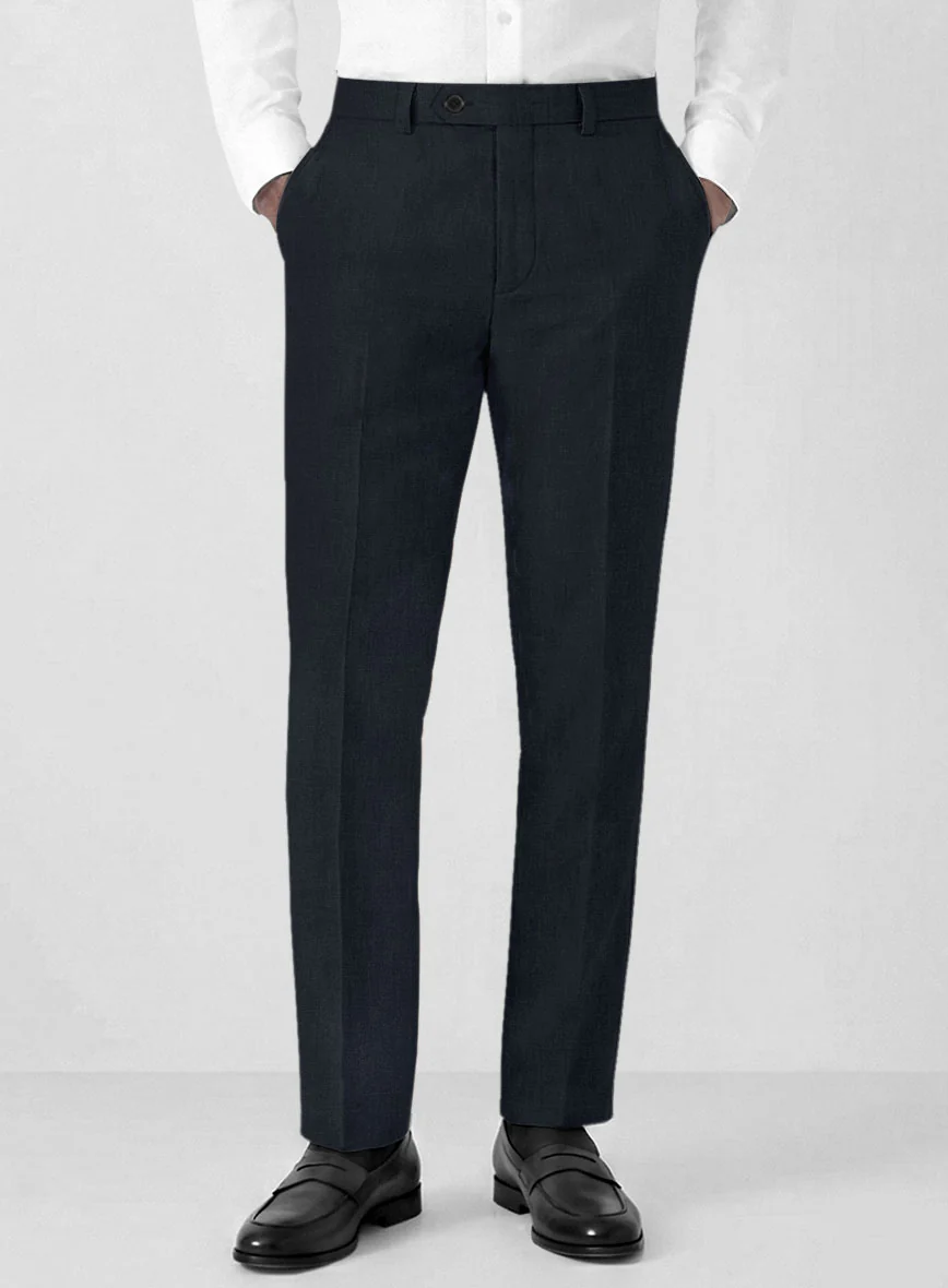 Solbiati Art Du Lin Deep Blue Linen Suit - Image 5