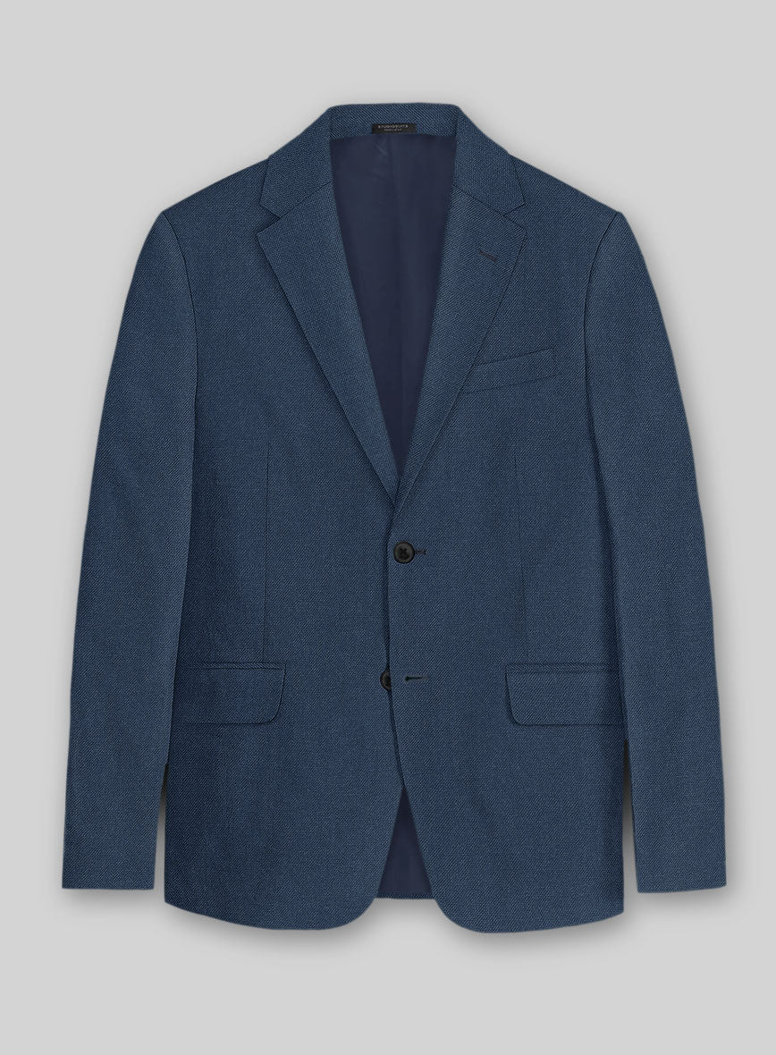 Solbiati Art Du Lin Ebony Blue Linen Suit - Image 4