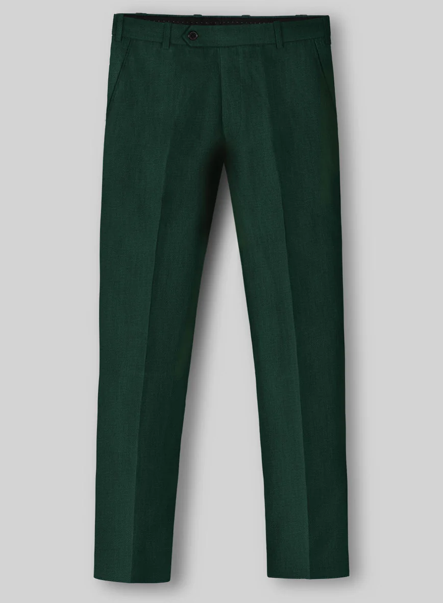 Solbiati Art Du Lin Green Linen Pants - Image 2