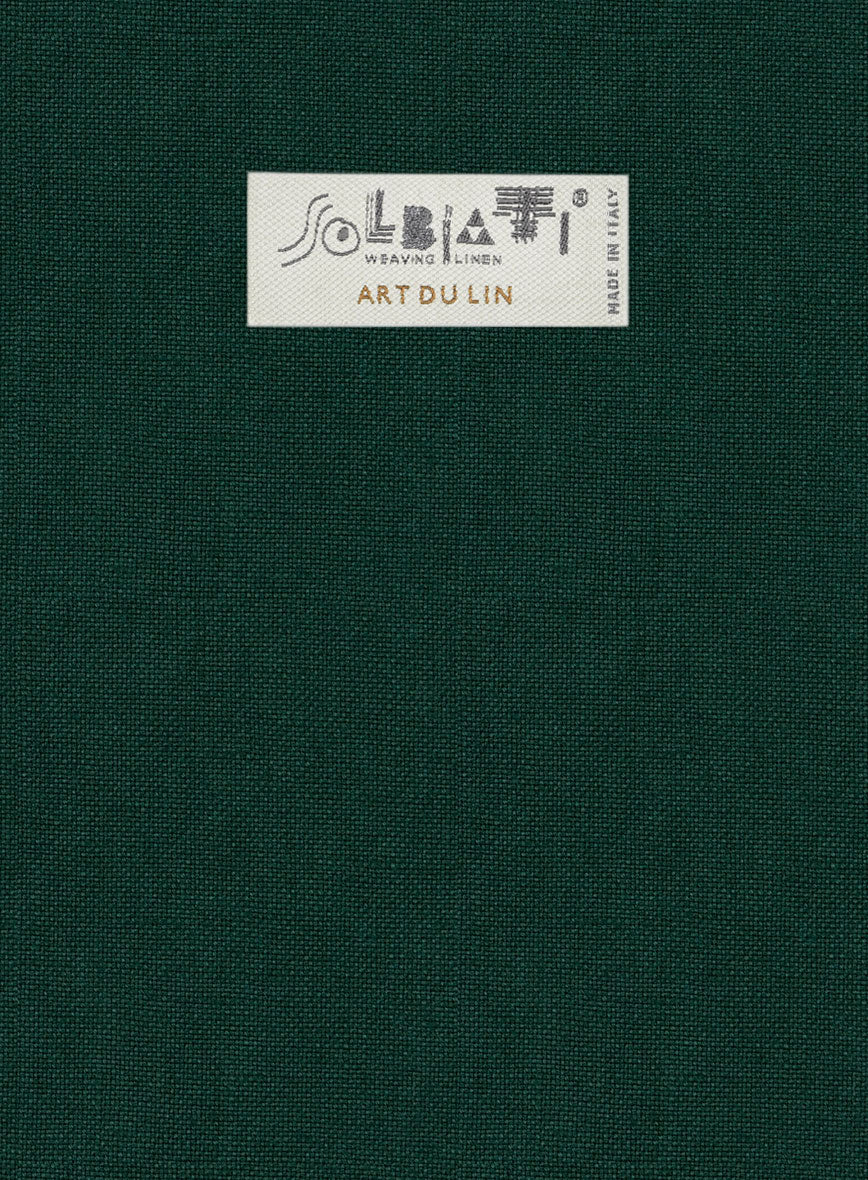 Solbiati Art Du Lin Green Linen Pants - Image 4
